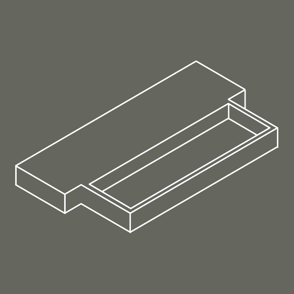 Pohjakivi kukka-aitiolla.