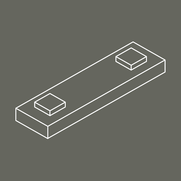 Pohjakivi korokepaloilla.